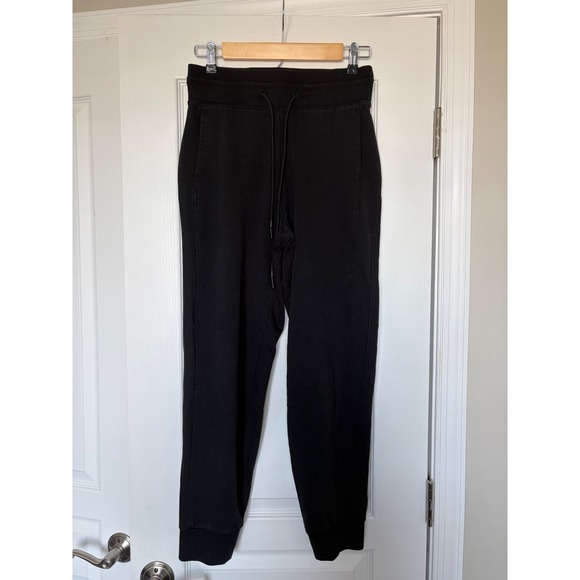 JoyLab Pants - JoyLab Womens Black High-Rise Tapered Fleece Joggers XS Drawstring Pockets